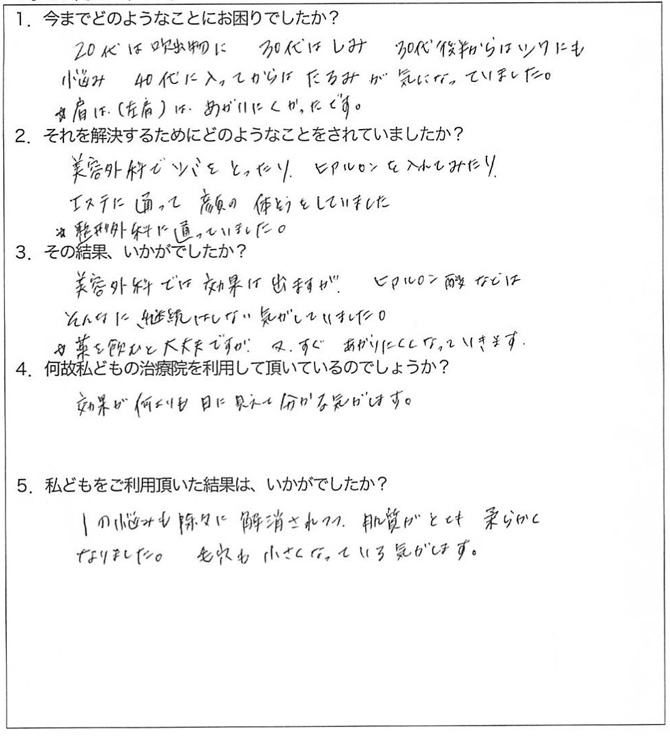 口コミ・体験者、推薦者の声【波田理菜様】