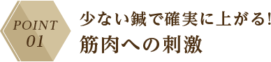 少ない鍼で確実に上がる! 筋肉への刺激